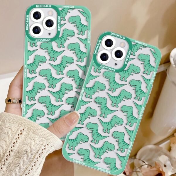 เคส iPhone แบบป้องกันกล้องสำหรับ for iPhone 14 ลาย ไดโนเสาร์ - Image 5