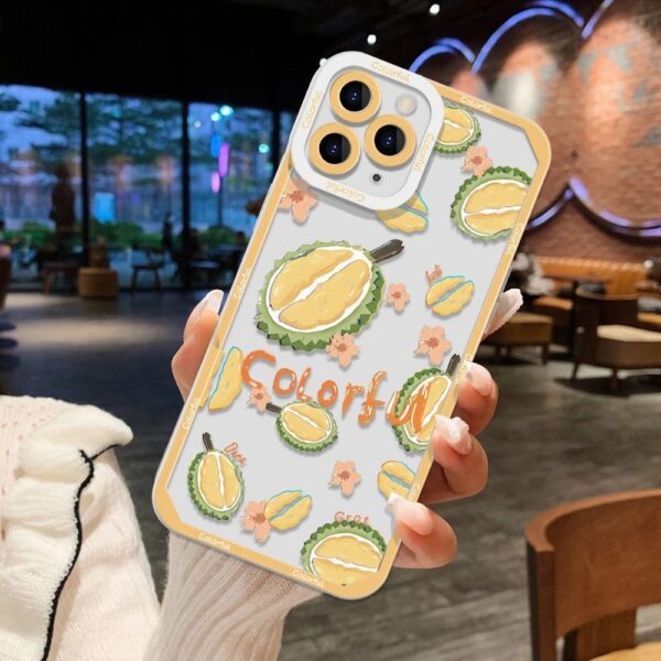 เคส iPhone แบบป้องกันกล้องสำหรับ for iPhone 15  ลาย ทุเรียน - Image 7