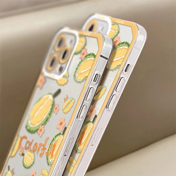 เคส iPhone แบบป้องกันกล้องสำหรับ for iPhone 15  ลาย ทุเรียน - Image 8
