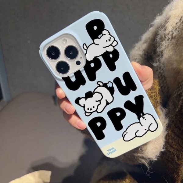 เคสแข็ง iPhone แบบป้องกันกล้องสำหรับ for iPhone 14 Pro Max ลาย ลูกหมา Puppy - Image 6