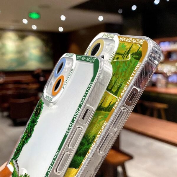 เคส iPhone แบบป้องกันกล้องสำหรับ for iPhone 14 ลาย การ์ตูนวินเซนต์ แวน โก๊ะ 3 - Image 2