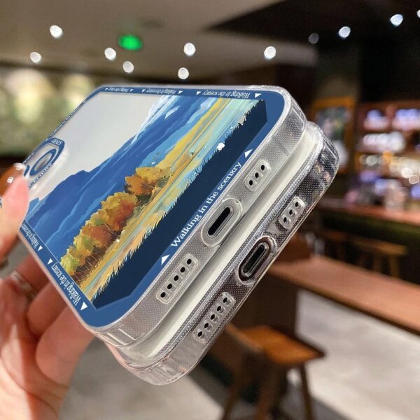 เคส iPhone แบบป้องกันกล้องสำหรับ for iPhone 13 ลายทะเล 2 ชิ้น - Image 2