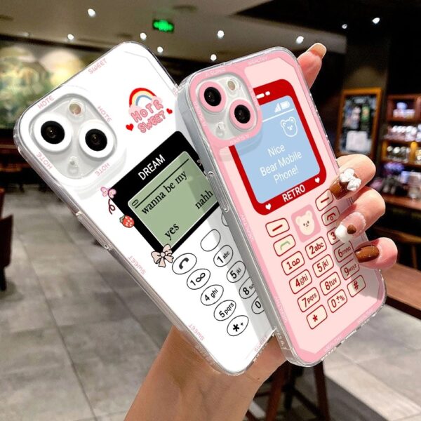 เคส iPhone แบบป้องกันกล้องสำหรับ for iPhone15 Pro MAX ลายมือถือ 2ชิ้น