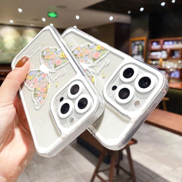 เคส iPhone แบบป้องกันกล้องสำหรับ for iPhone15 Pro MAX ลาย ผีเสื้อ - Image 3