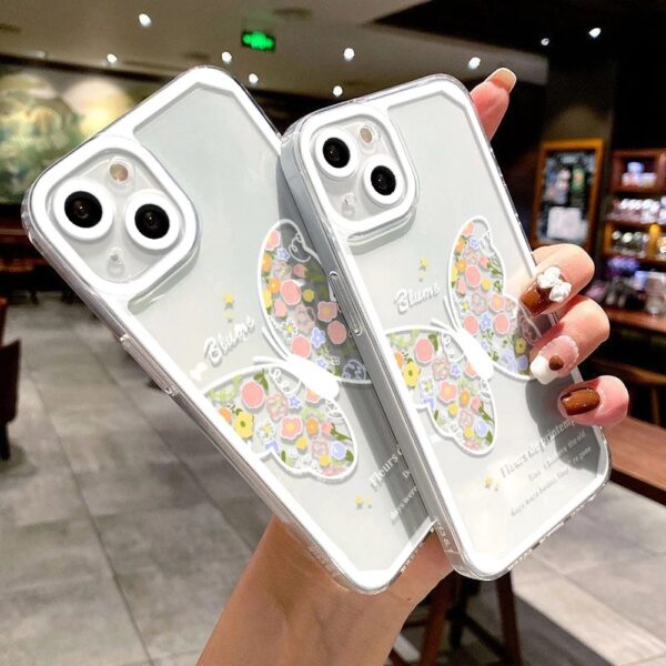 เคส iPhone แบบป้องกันกล้องสำหรับ for iPhone15 Pro MAX ลาย ผีเสื้อ - Image 4