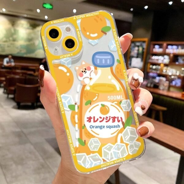 เคส iPhone แบบป้องกันกล้องสำหรับ for iPhone 14 Pro ลาย น้ำผลไม้สดใส 2ชิ้น - Image 3
