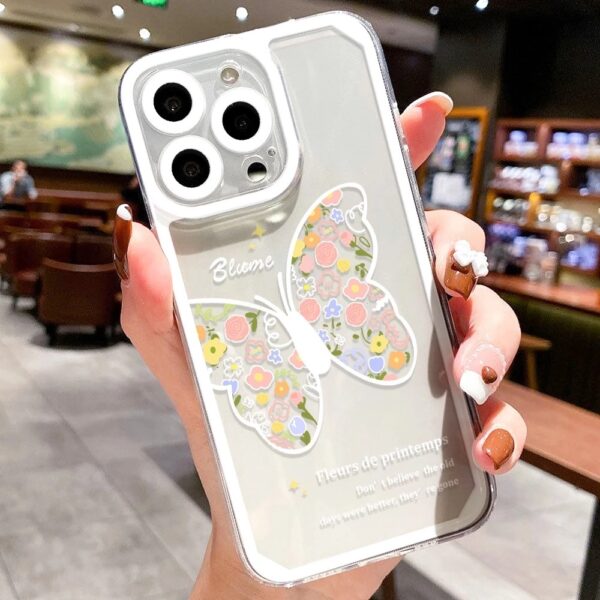 เคส iPhone แบบป้องกันกล้องสำหรับ for iPhone15 Pro MAX ลาย ผีเสื้อ - Image 5