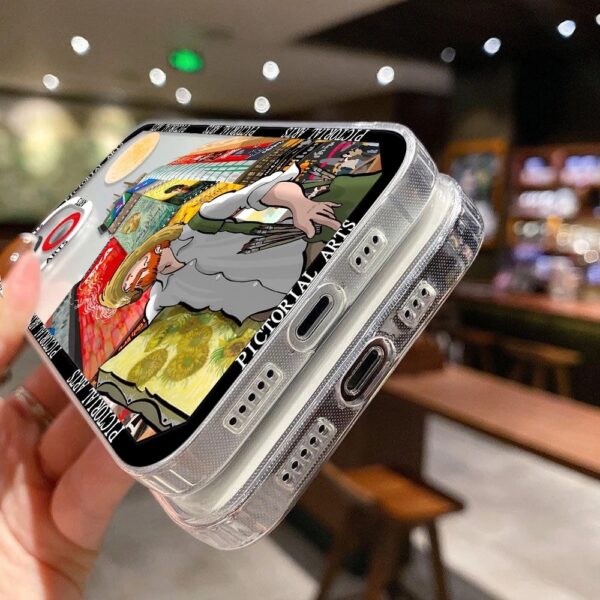 เคส iPhone แบบป้องกันกล้องสำหรับ for iPhone 15 ลายการ์ตูน วินเซนต์ แวน โก๊ะ 2ชิ้น - Image 7
