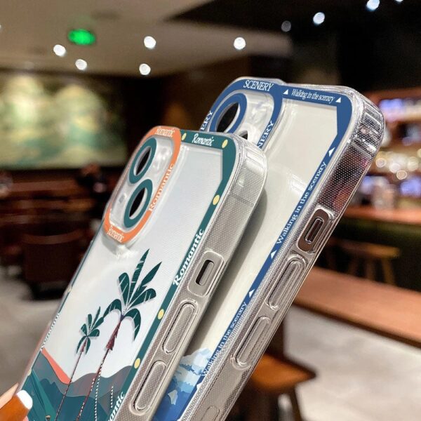 เคส iPhone แบบป้องกันกล้องสำหรับ for iPhone 13 ลายทะเล 2 ชิ้น - Image 6