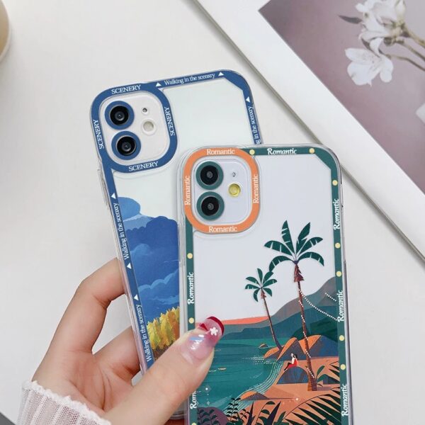 เคส iPhone แบบป้องกันกล้องสำหรับ for iPhone 13 ลายทะเล 2 ชิ้น - Image 7