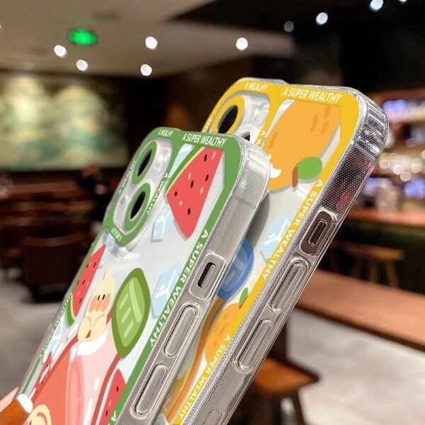 เคส iPhone แบบป้องกันกล้องสำหรับ for iPhone 14 Pro ลาย น้ำผลไม้สดใส 2ชิ้น - Image 6