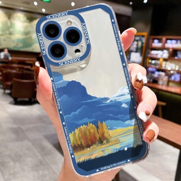เคส iPhone แบบป้องกันกล้องสำหรับ for iPhone 13 ลายทะเล 2 ชิ้น - Image 9