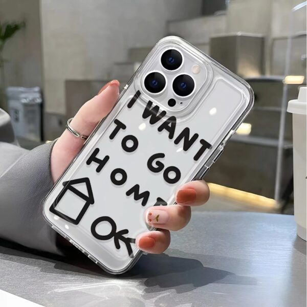 เคสแข็ง iPhone แบบป้องกันกล้องสำหรับ for iPhone 14 Pro Max ลาย I WANT TO GO HOME  - Image 2