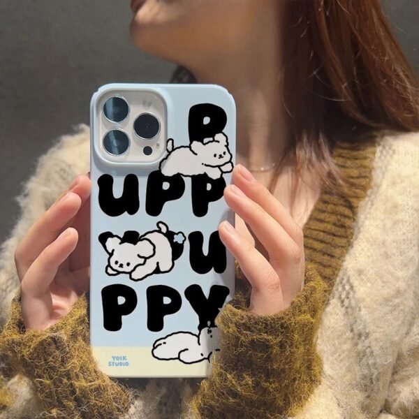 เคสแข็ง iPhone แบบป้องกันกล้องสำหรับ for iPhone 14 Pro Max ลาย ลูกหมา Puppy - Image 8