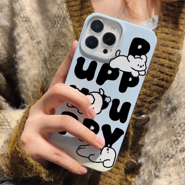 เคสแข็ง iPhone แบบป้องกันกล้องสำหรับ for iPhone 14 Pro Max ลาย ลูกหมา Puppy - Image 5