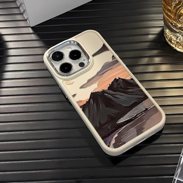 เคสแข็ง iPhone แบบป้องกันกล้องสำหรับ for iPhone 14 Pro Max ลาย ภูเขา และ แม่น้ำ - Image 3