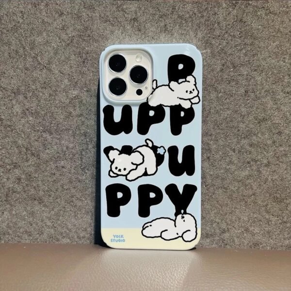 เคสแข็ง iPhone แบบป้องกันกล้องสำหรับ for iPhone 14 Pro Max ลาย ลูกหมา Puppy