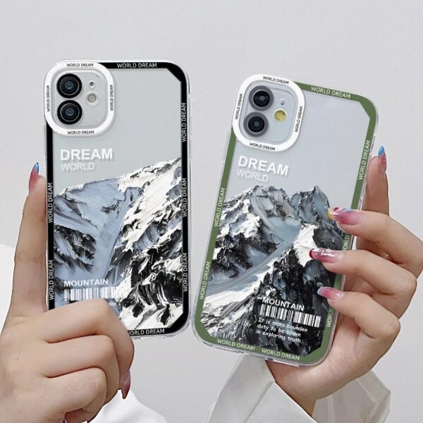 เคส iPhone แบบป้องกันกล้องสำหรับ for iPhone15 ลาย Everest 2ชิ้น - Image 3