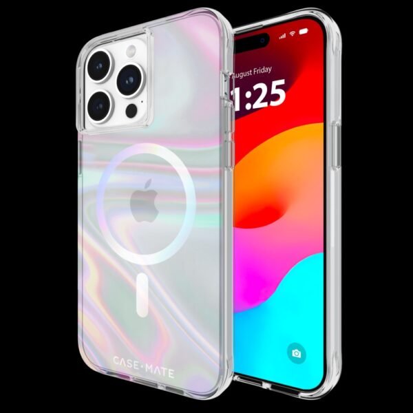 Case-Mate Soap Bubble Iridescent with MagSafe - เคส iPhone 15 Pro Max